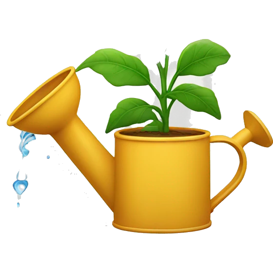 watering can watering plant emoji