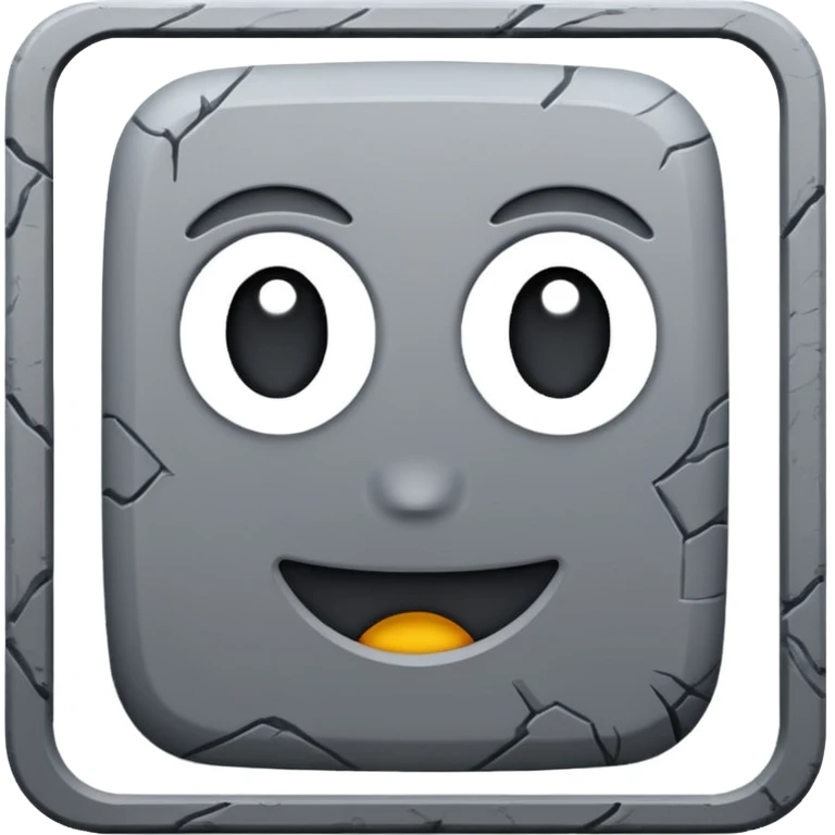 Pixeled style block emoji
