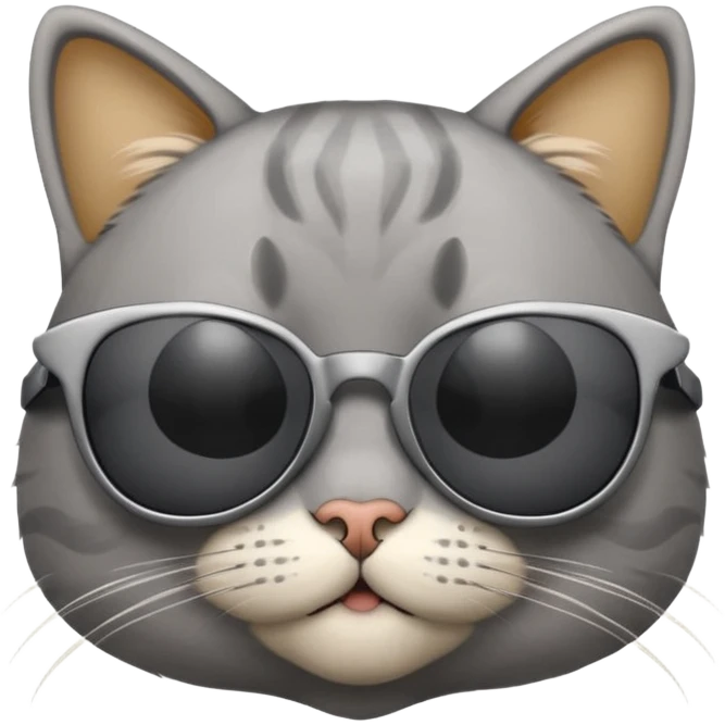 Cat wearing sunglasses emoji