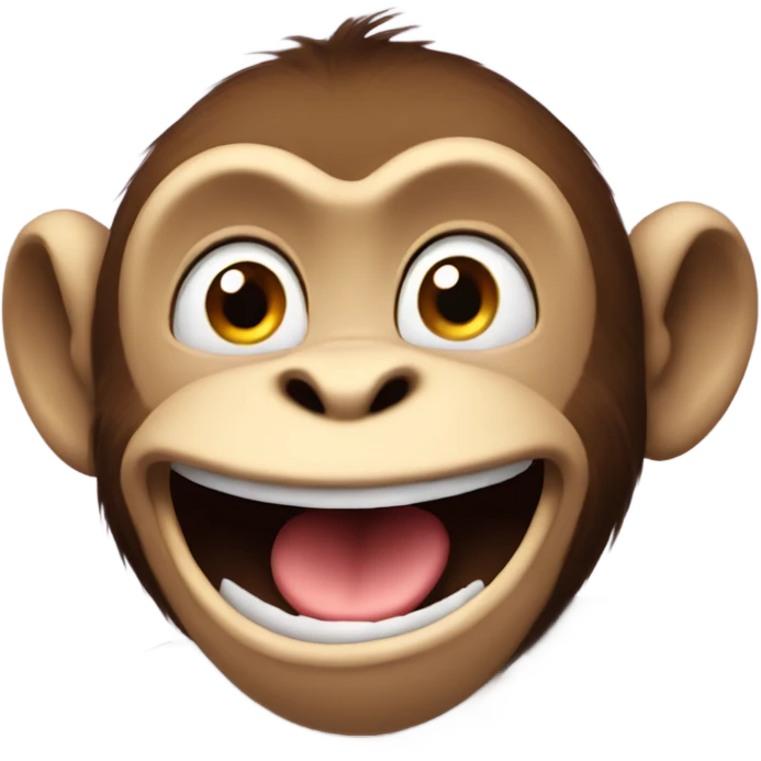 a monkey giggling emoji