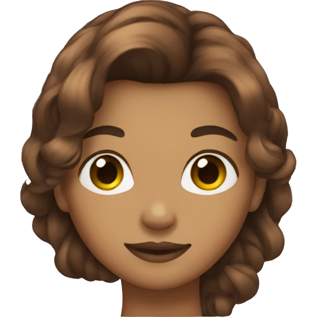 Rainbow brown hair emoji
