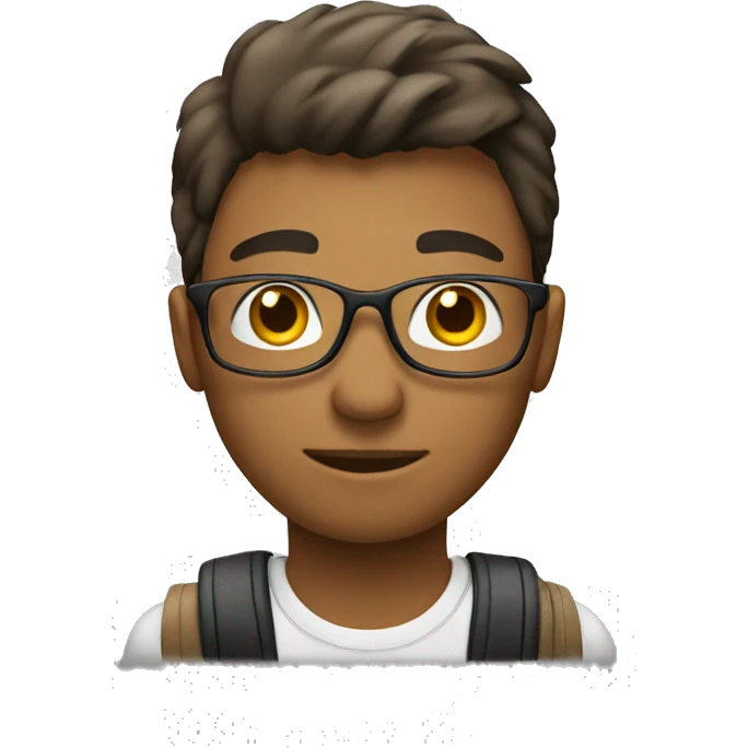 student studing emoji