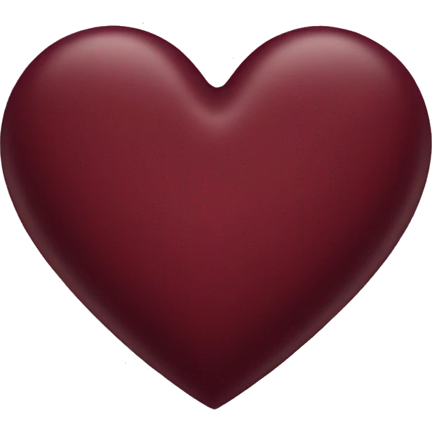 Maroon heart  emoji