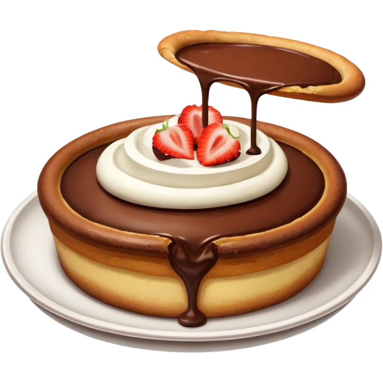 chocolate dutch baby emoji