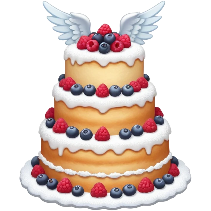 Angel cake dessert luxury  emoji