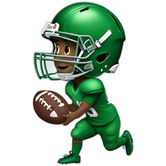 Alligator football player  emoji