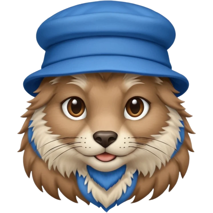 blue hat animal emoji