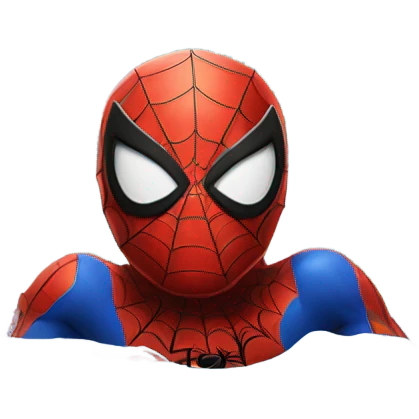 Spiderman swimming in water emoji