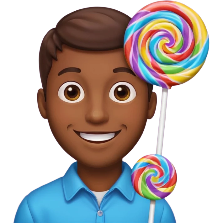Man turned into a lollipop  emoji