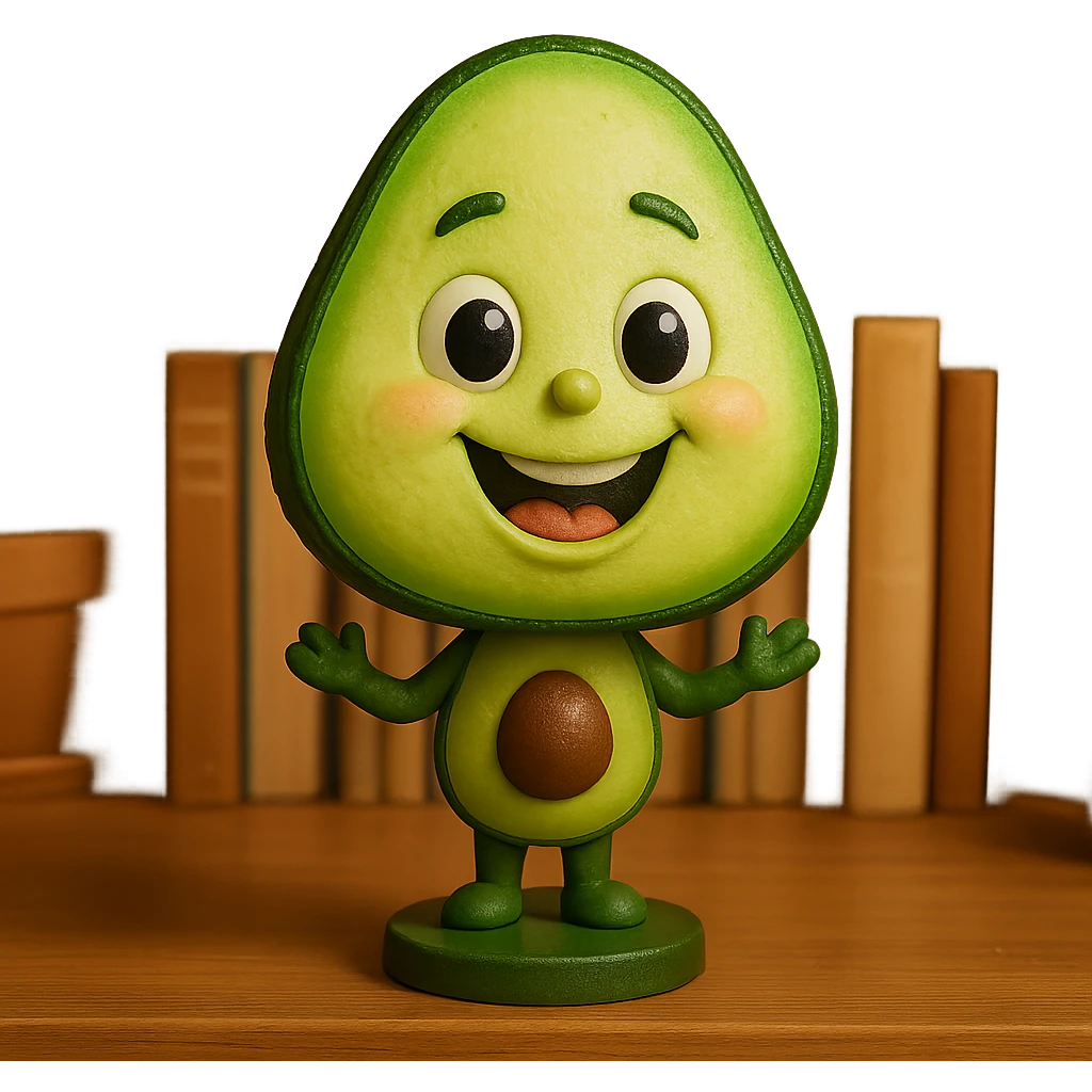 happy avocado emoji