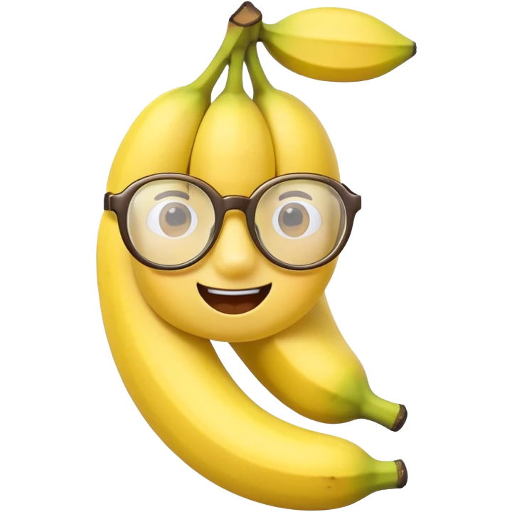 DO a banana with glasses emoji