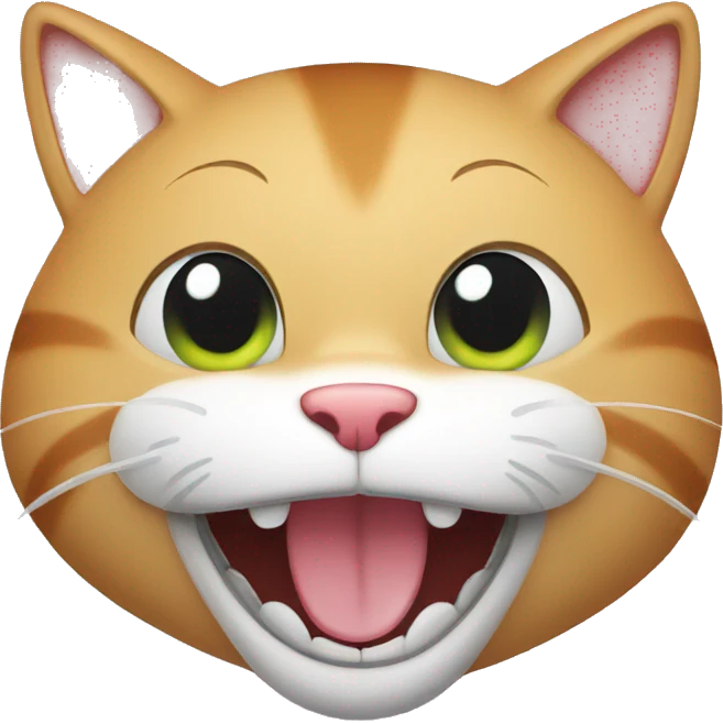 Laughin cat emoji
