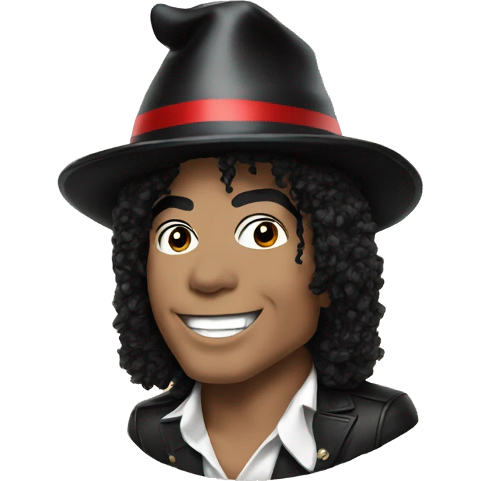michael jackson with santa hat emoji