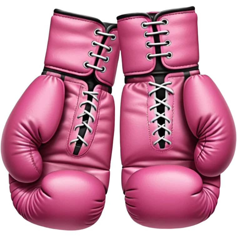 Pink boxing gloves emoji