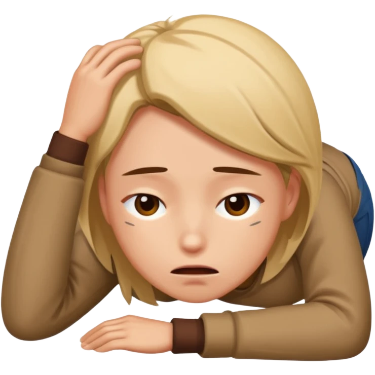 weak fallen to the groud emoji
