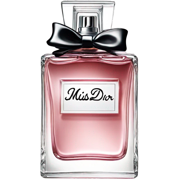 Miss dior perfume black emoji