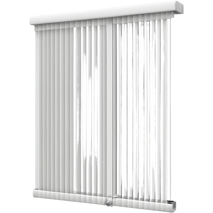 vertical venetian blinds with distinct pleats emoji