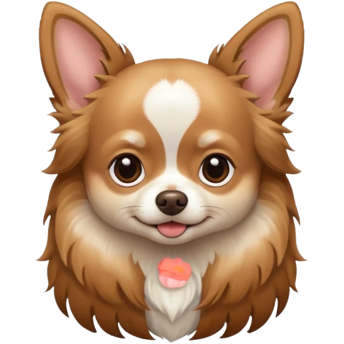 chihuaha long hair emoji