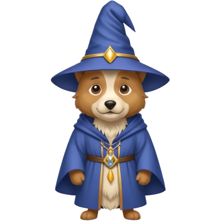 Dog wizard emoji
