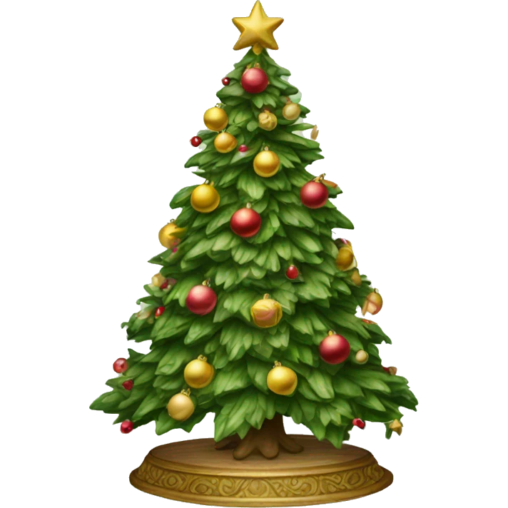 Victorian Christmas tree  emoji