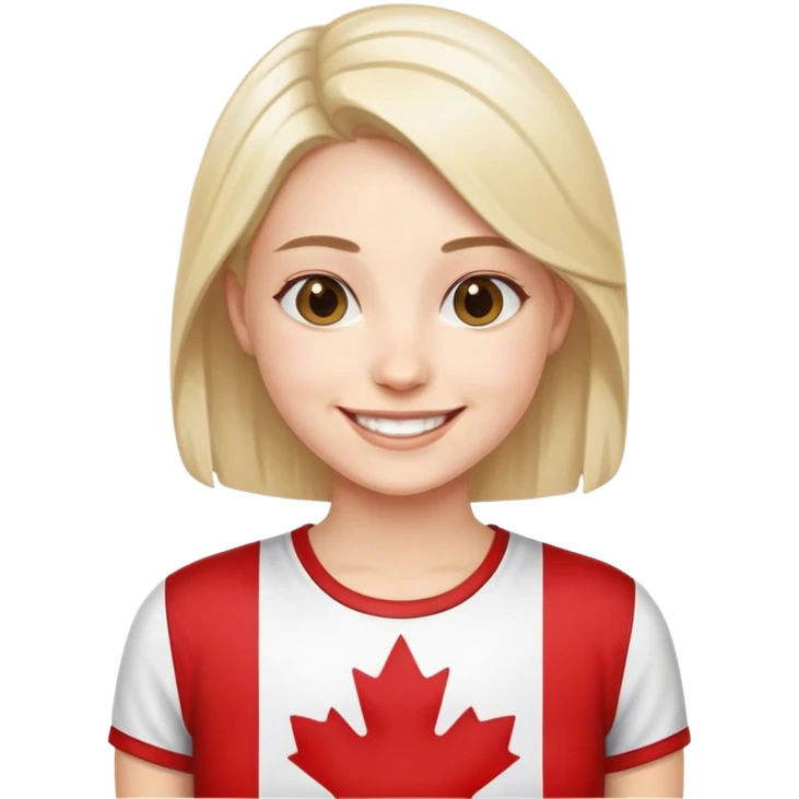 Super happy Canadian  emoji