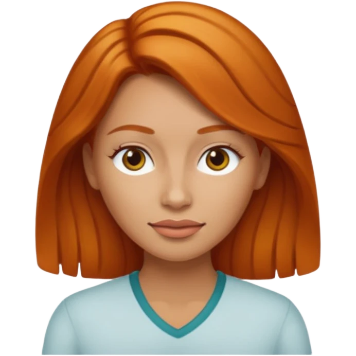 light tanned ginger haired women emoji