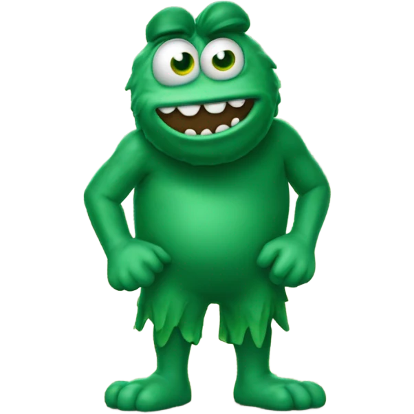 Wally the green monster emoji