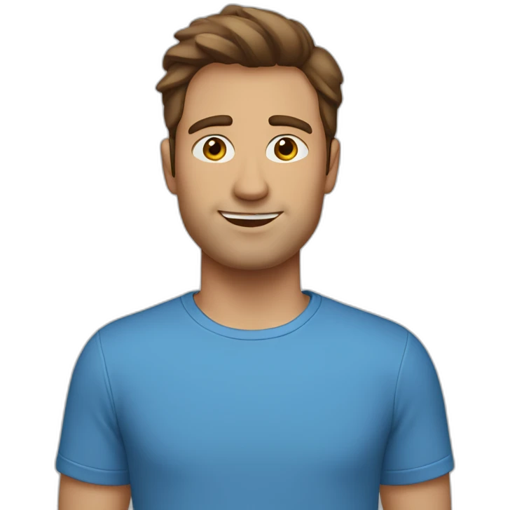 brown-haired-man-with-gray-blue-eyes-dressed-in-a-blue-t-shirt emoji