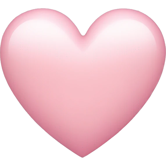 Light pink heart emoji
