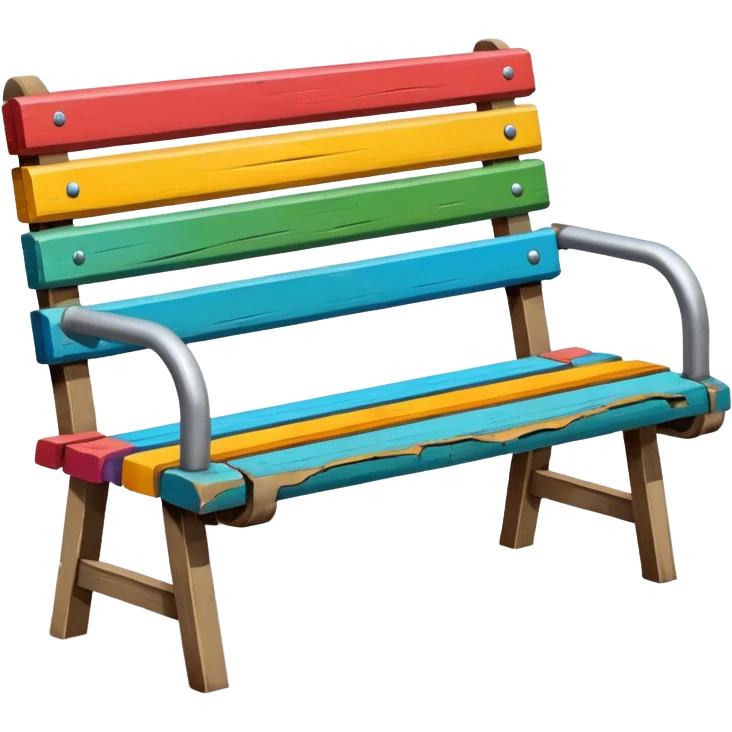 Bus stop bench + poster emoji