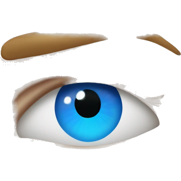 Blue heart in eye  emoji
