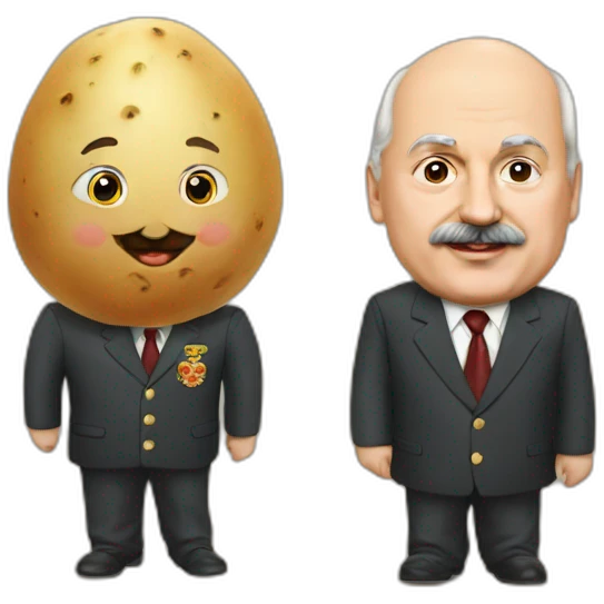Lukashenko and potato emoji