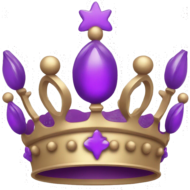 crown in violet emoji