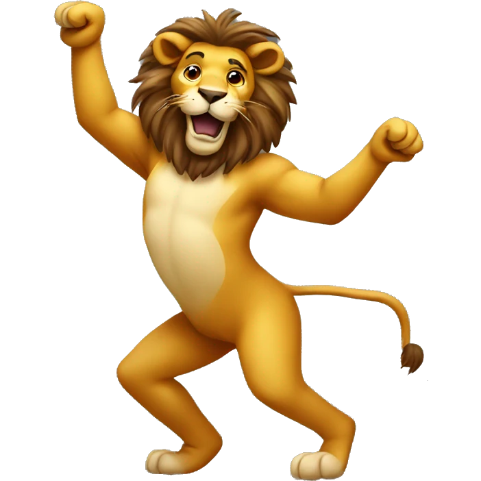 Dancing lion emoji