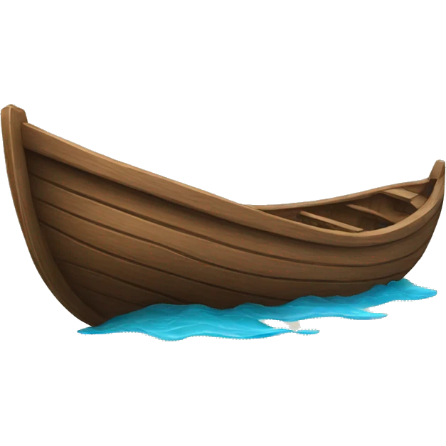 wood boat emoji