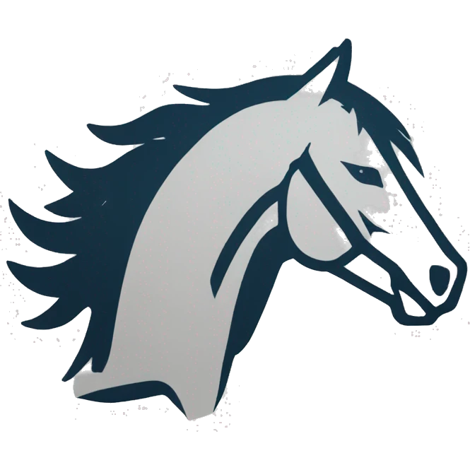 Mustang logo outline emoji