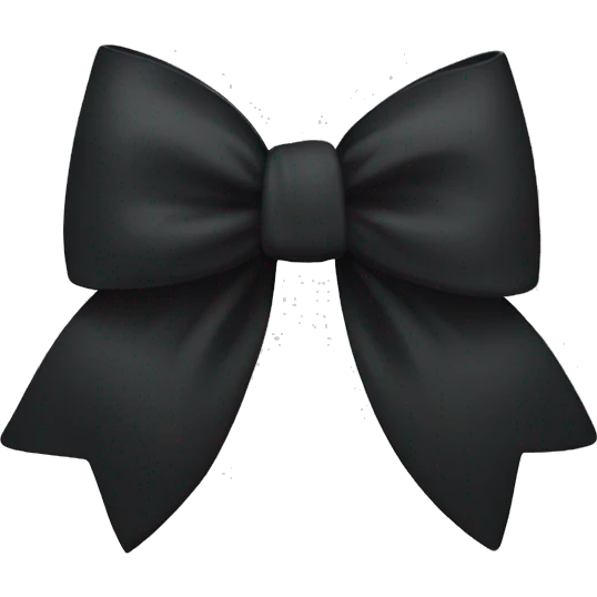 Black bow emoji