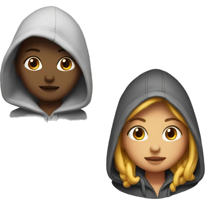 Dana with a hoodie emoji