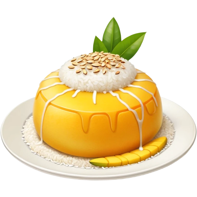 Thai mango sticky rice dessert emoji