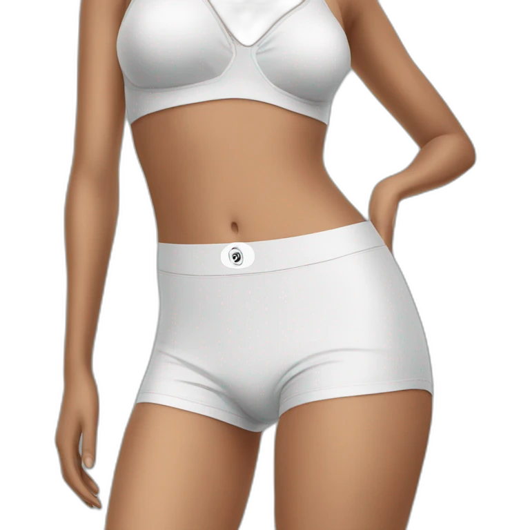 Golfer woman underwear emoji