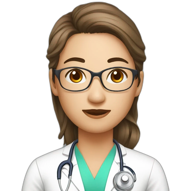 doctor, massage therapist in orange uniform emoji