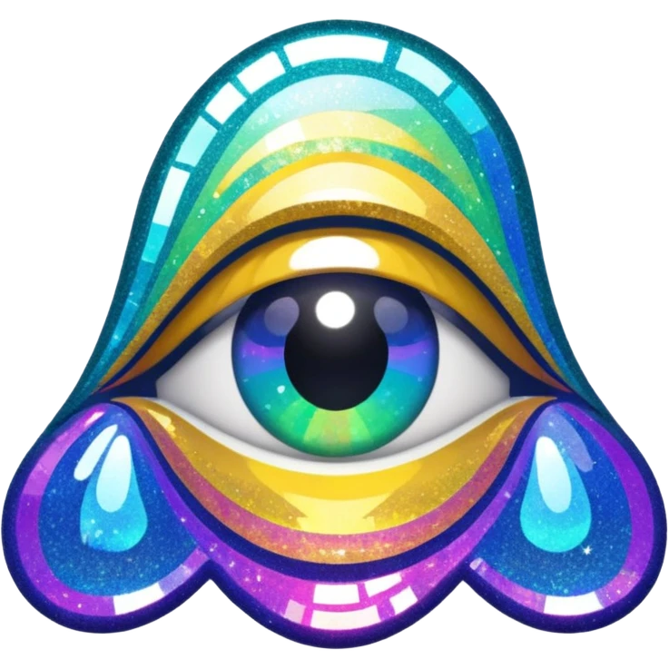 Glitter glitch error emoji