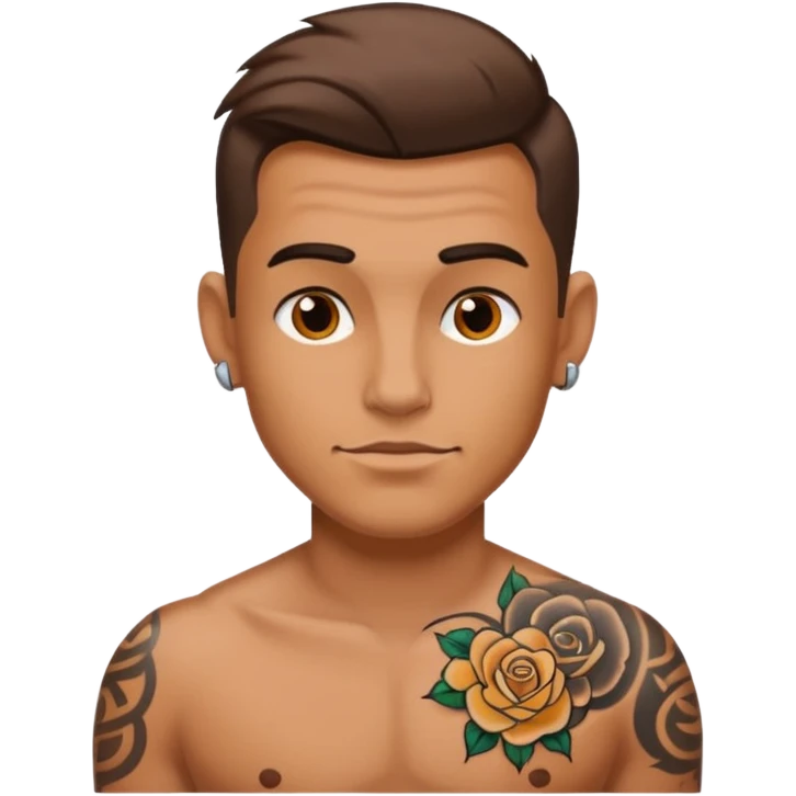 hombre tatuado emoji