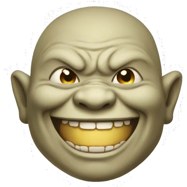 Japanese ogre smiling imp emoji
