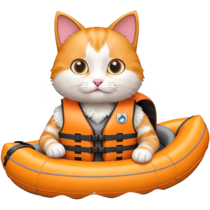 cat rafting emoji
