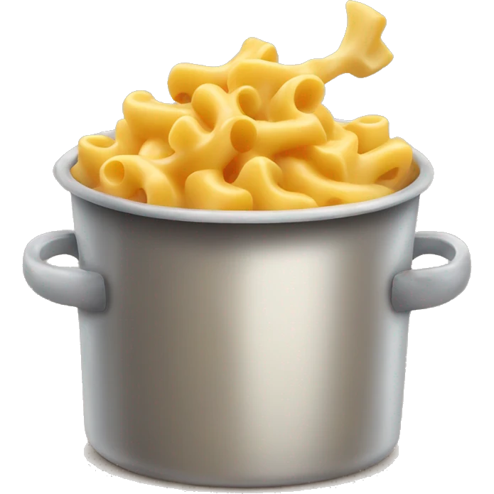 Macaroni and cheese in a pot emoji