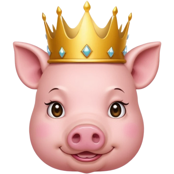 pig princess emoji
