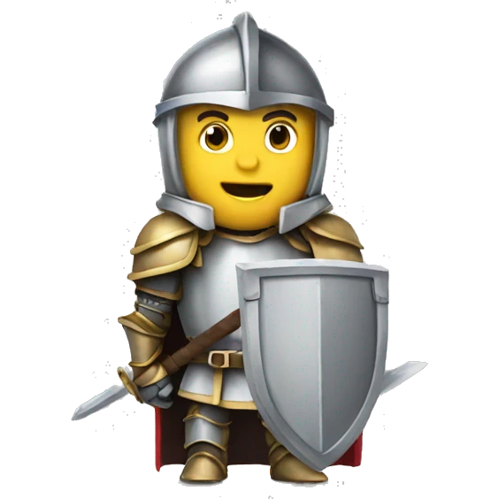 knight with keyboard emoji