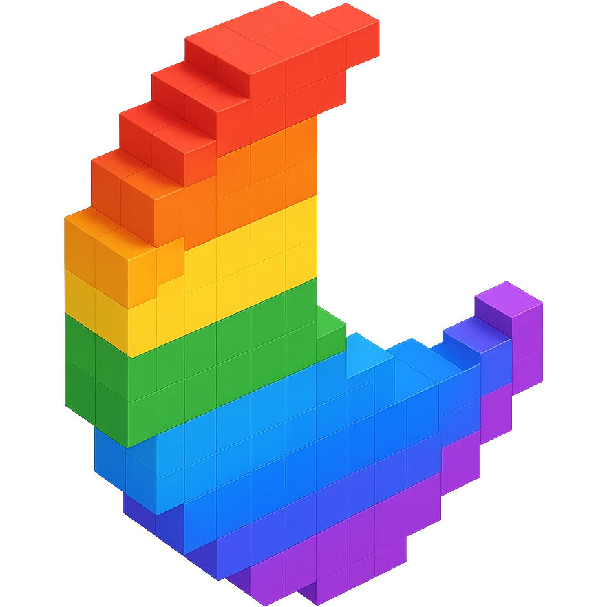 Rainbow Moon emoji