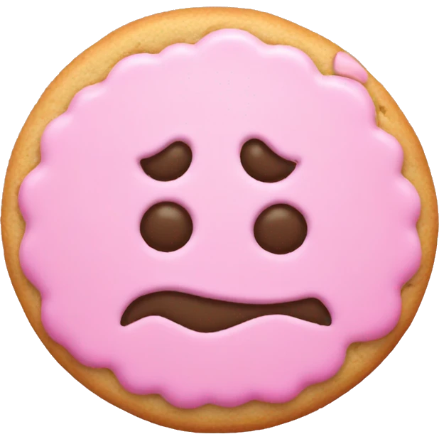 Light pink Halloween one cookies  emoji